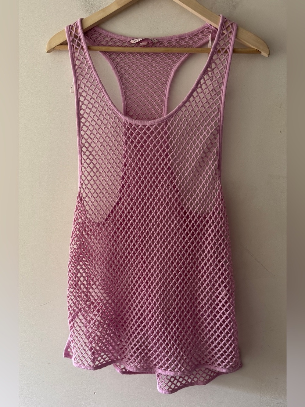 Victoria’s Secret Open Knit Pink Swim Cover Up